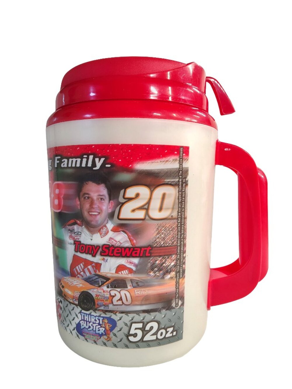 (2000) Rare Vintage Y2K Circle K Coca-Cola Team Nascar Racing 52oz. Lid & Cup